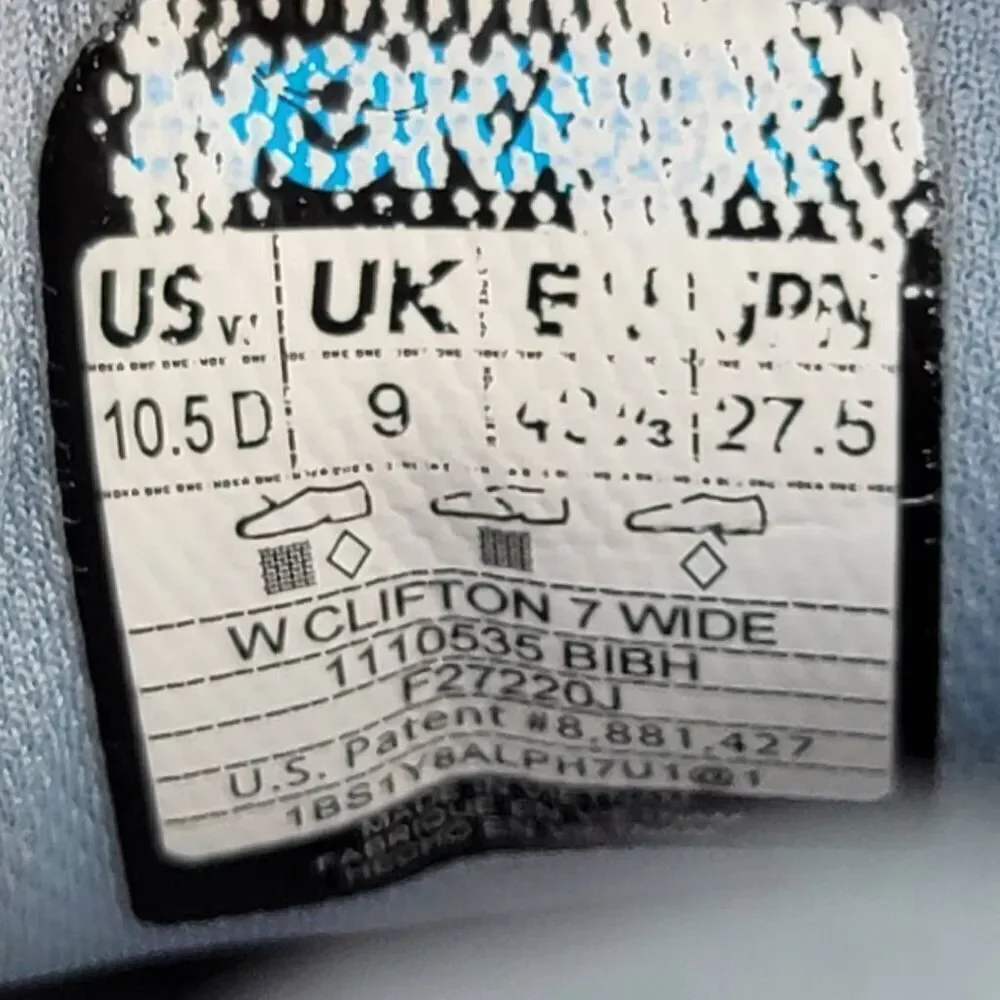 Hoka One One Clifton 7 wide - Women's running shoes - Size 10.5D